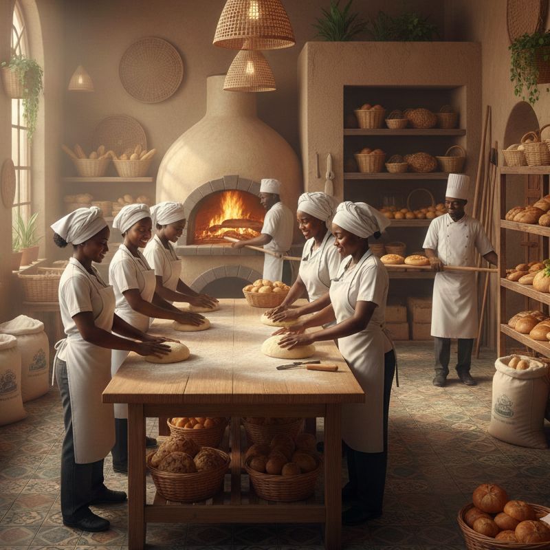 Our bakery team at work