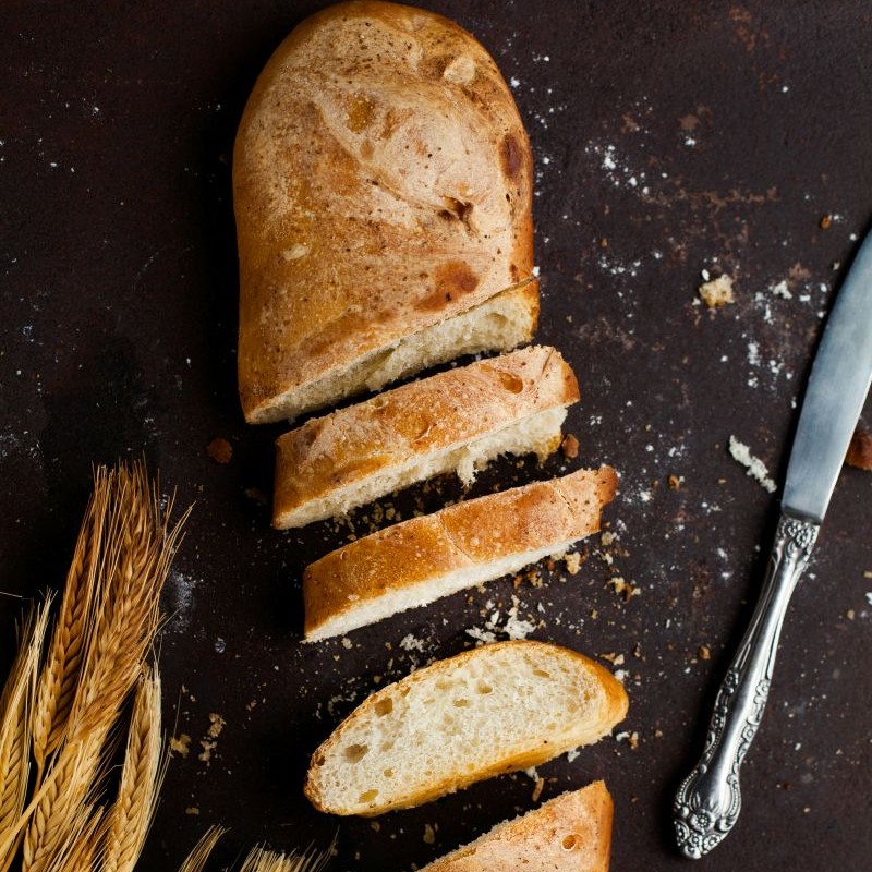 Artisan bread loaves fresh from the oven
